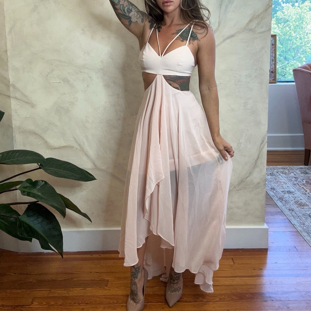 Elegant Cream Maxi Dress